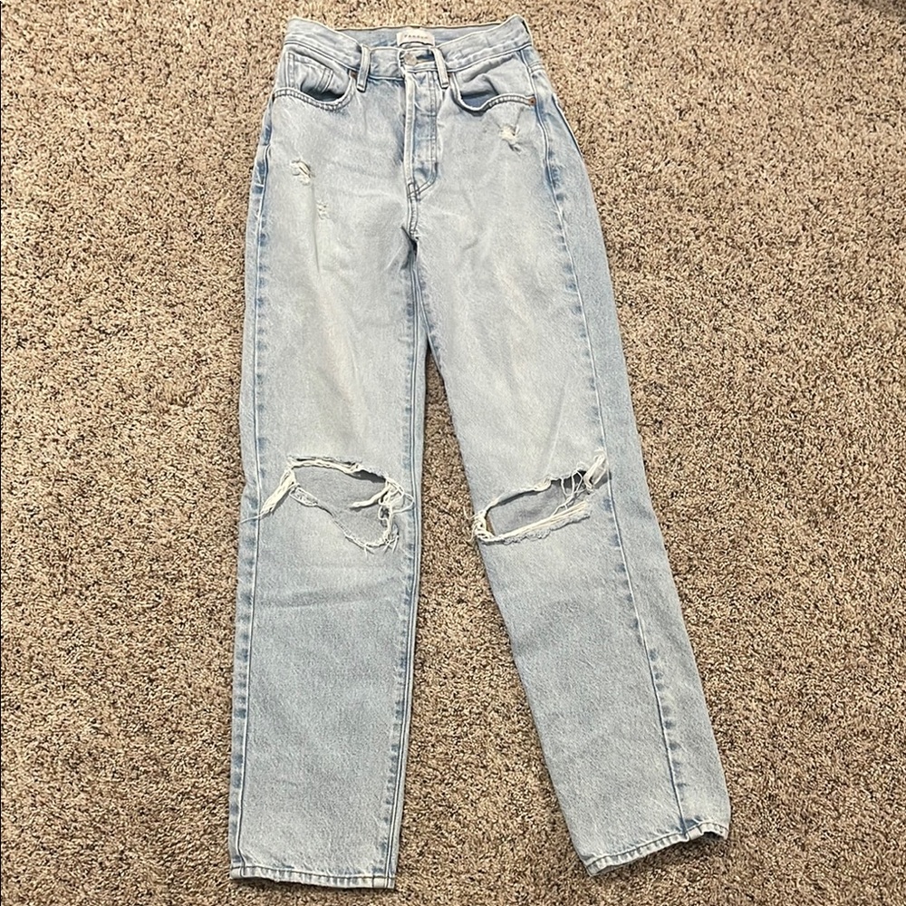 PacSun -  Light Blue Distressed Dad Jean (Women's) (Size: 23)